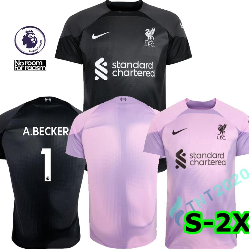 fans version 2022 2023 liverpool Purple Black Goalkeeper Jersey