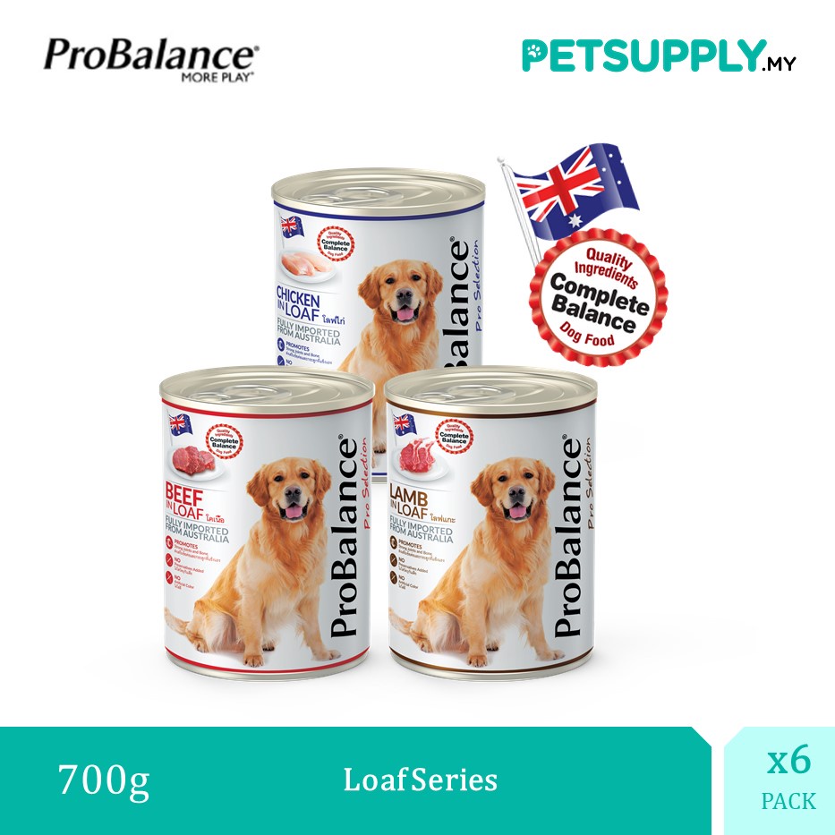 ProBalance Wet Food Loaf Series (700g x 6 Cans) Beef / Chicken / Lamb