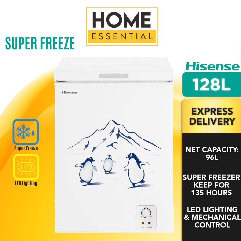 Hisense 128L Chest Freezer FC125D4BW Super Freeze Keep For 135