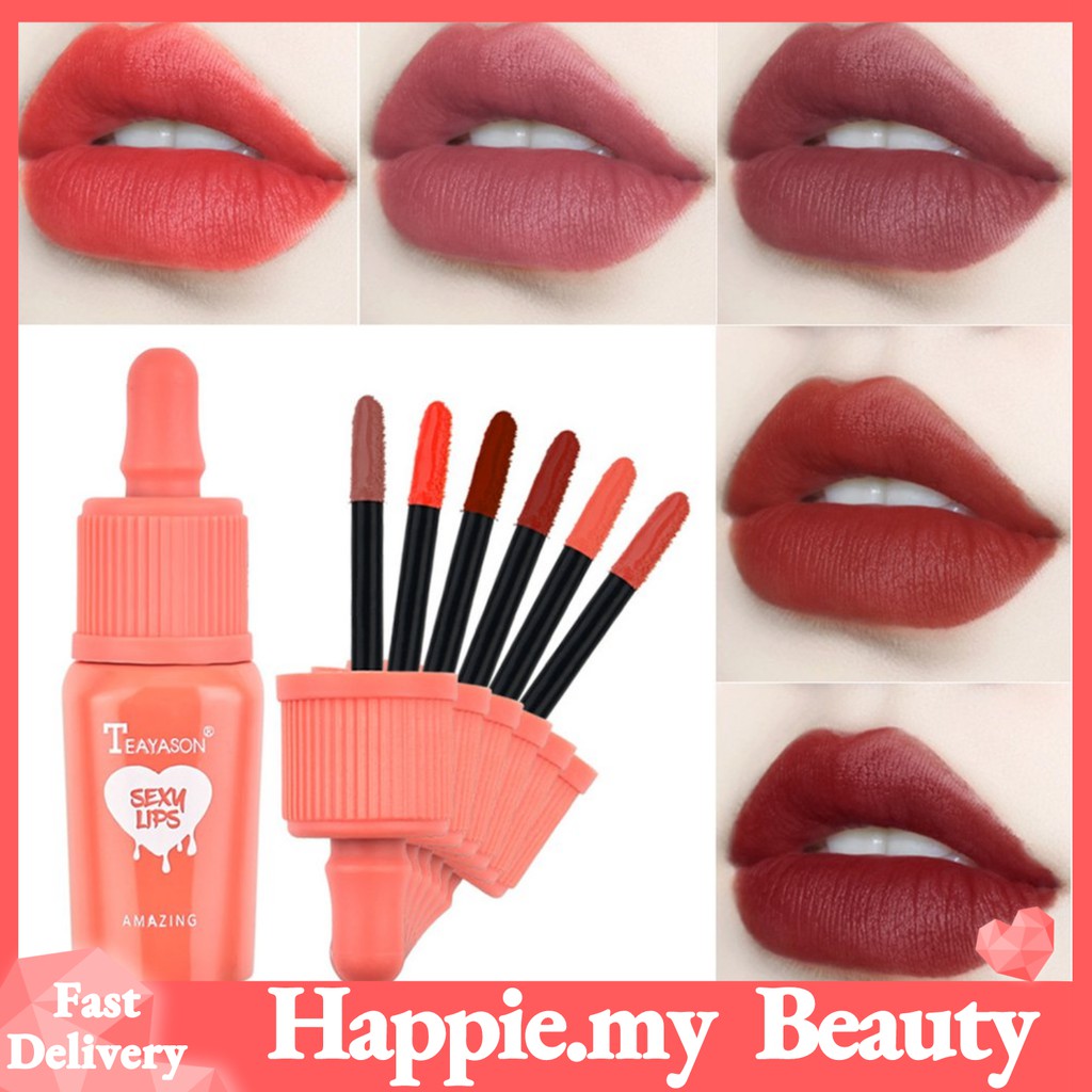 TEAYASON AMAZING Lipstick Matte VE Moisturising Long lasting 6 Colors