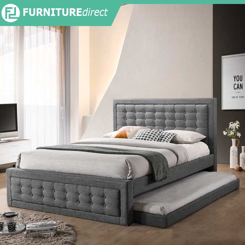 Furniture Direct STARIA Single Queen King Size Pull Out Bed FrameGrey