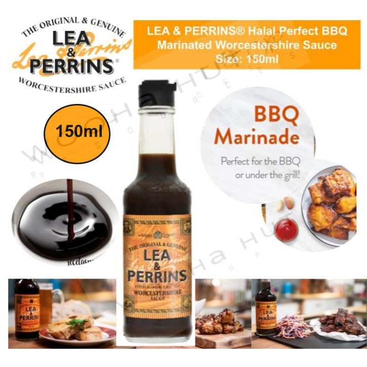 LEA & PERRINS® The Original & Genius Perfect BBQ Marinated Worcestershire Sauce 150ml Shopee