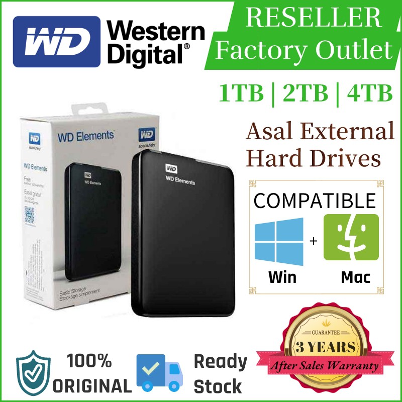 Original 2TB External Hard Disk ,2.5'' Portable HDD WD