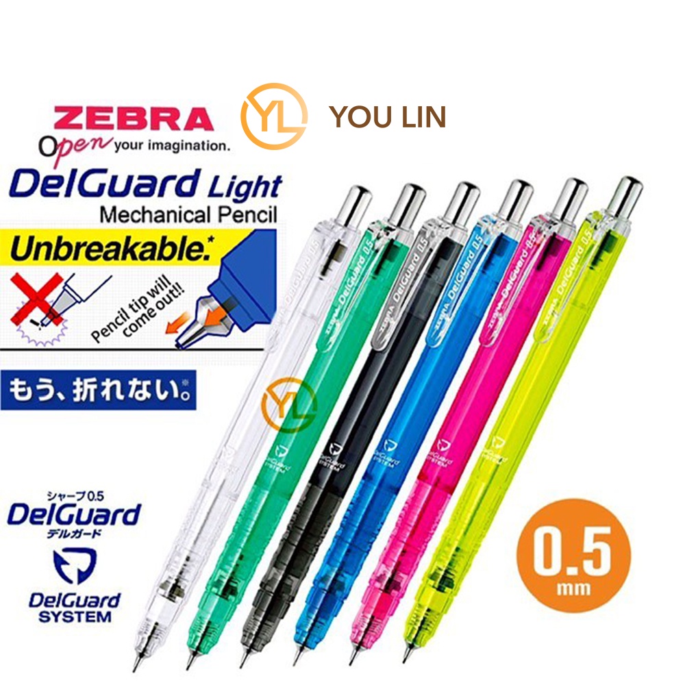 Zebra DelGuard Light Clear Mechanical Pencil 0.5mmMAZ84 Shopee Malaysia