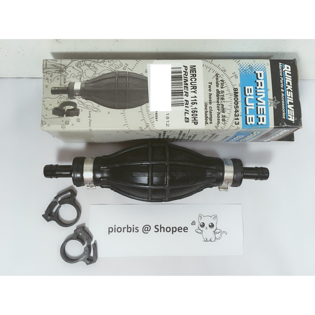 MERCURY 115, 150HP QUICKSILVER PRIMER BULB OUTBOARD BOAT primer pump