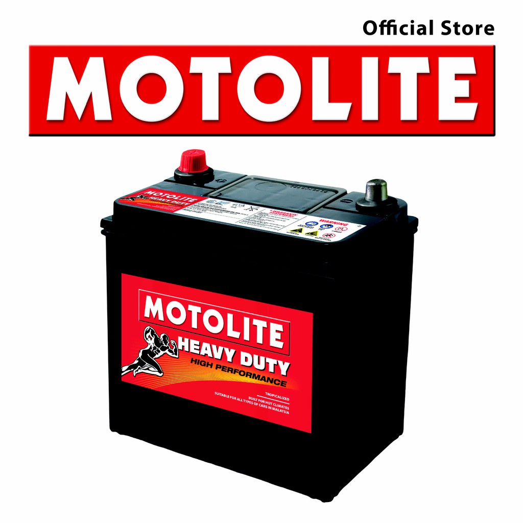 Motolite Heavy Duty Car Battery 55D23L + Klang Valley Delivery