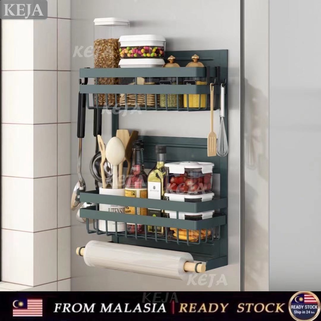 KEJA Creative Kitchen Hanging Rack Organizer Storage Kitchen Rak with Stand Rack