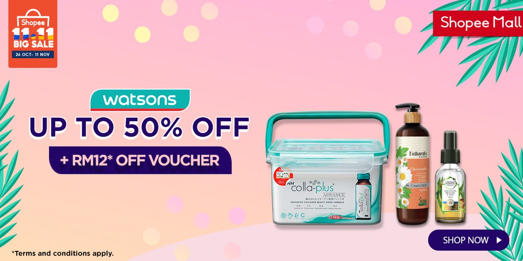 Watsons Malaysia, Online Shop Shopee Malaysia