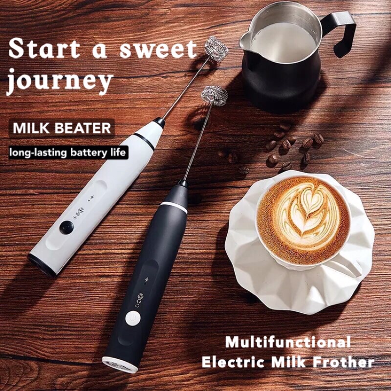 Wireless Electric Milk Frothers Handheld Blender With USB Electrical