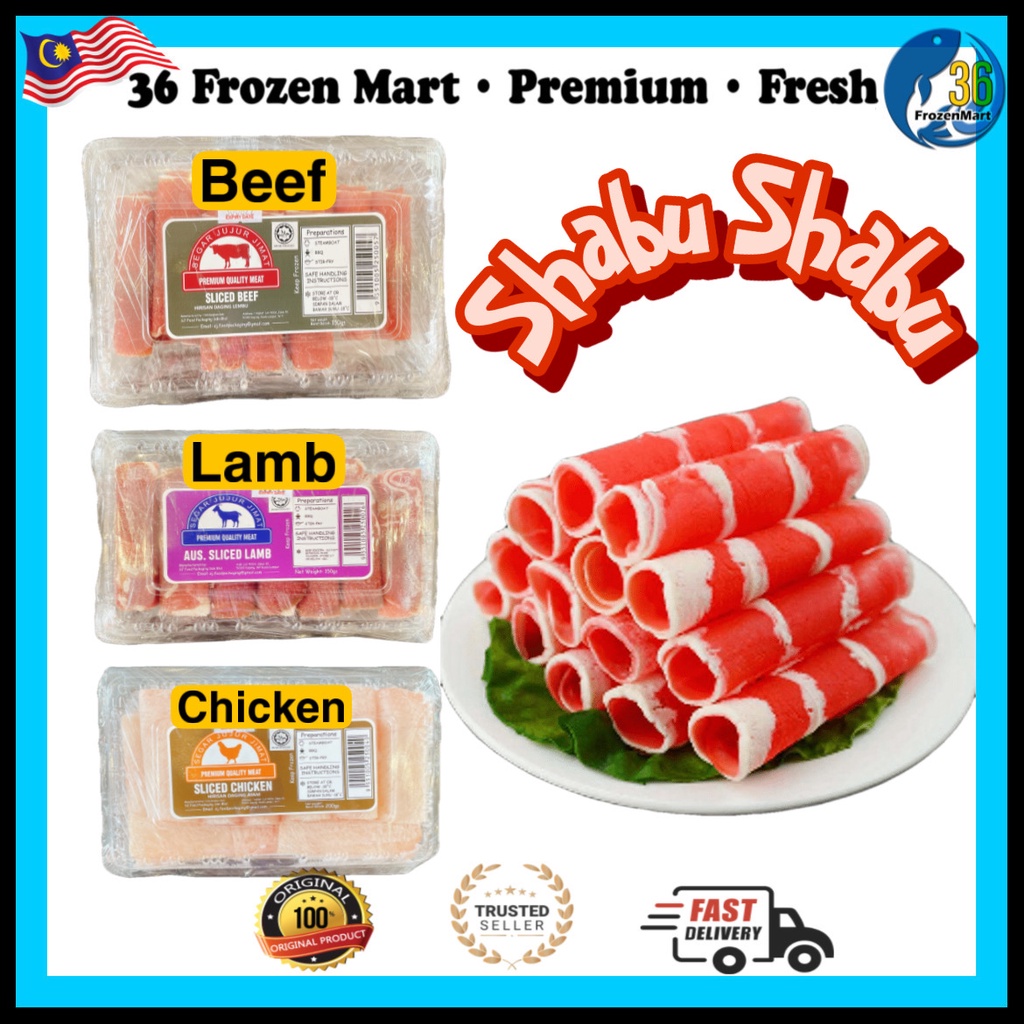 Shabu Shabu Sliced Beef Sliced Lamb Sliced Chicken Meat Steamboat