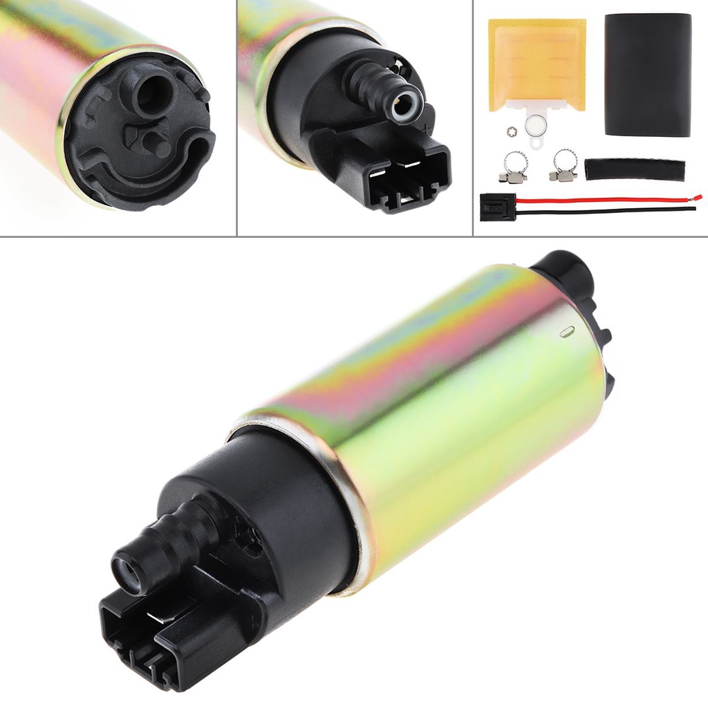 Universal 12V 255 LPH Auto High Flow Electric Fuel Pump with Filter