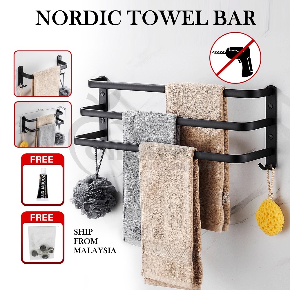 Towel RackTowel Hanger kitchen towel holder Towel Bar Wall Mounted