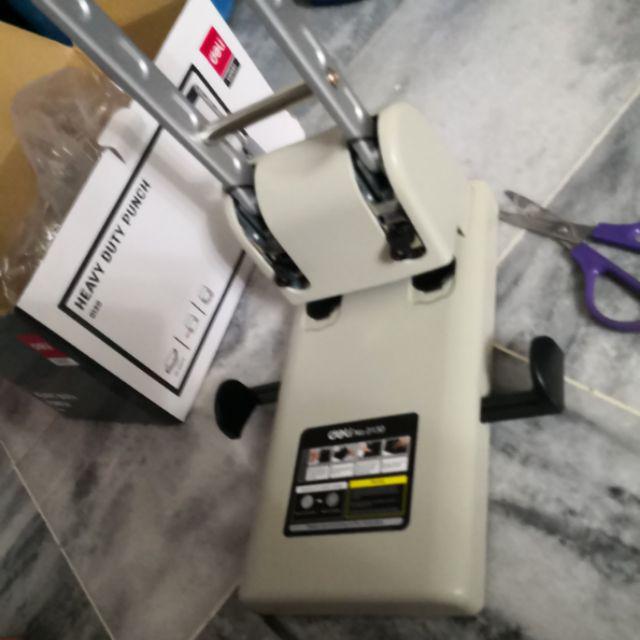 Heavy Duty Puncher Deli 0130 2Holes 100 Sheets (FREE Spare Punching