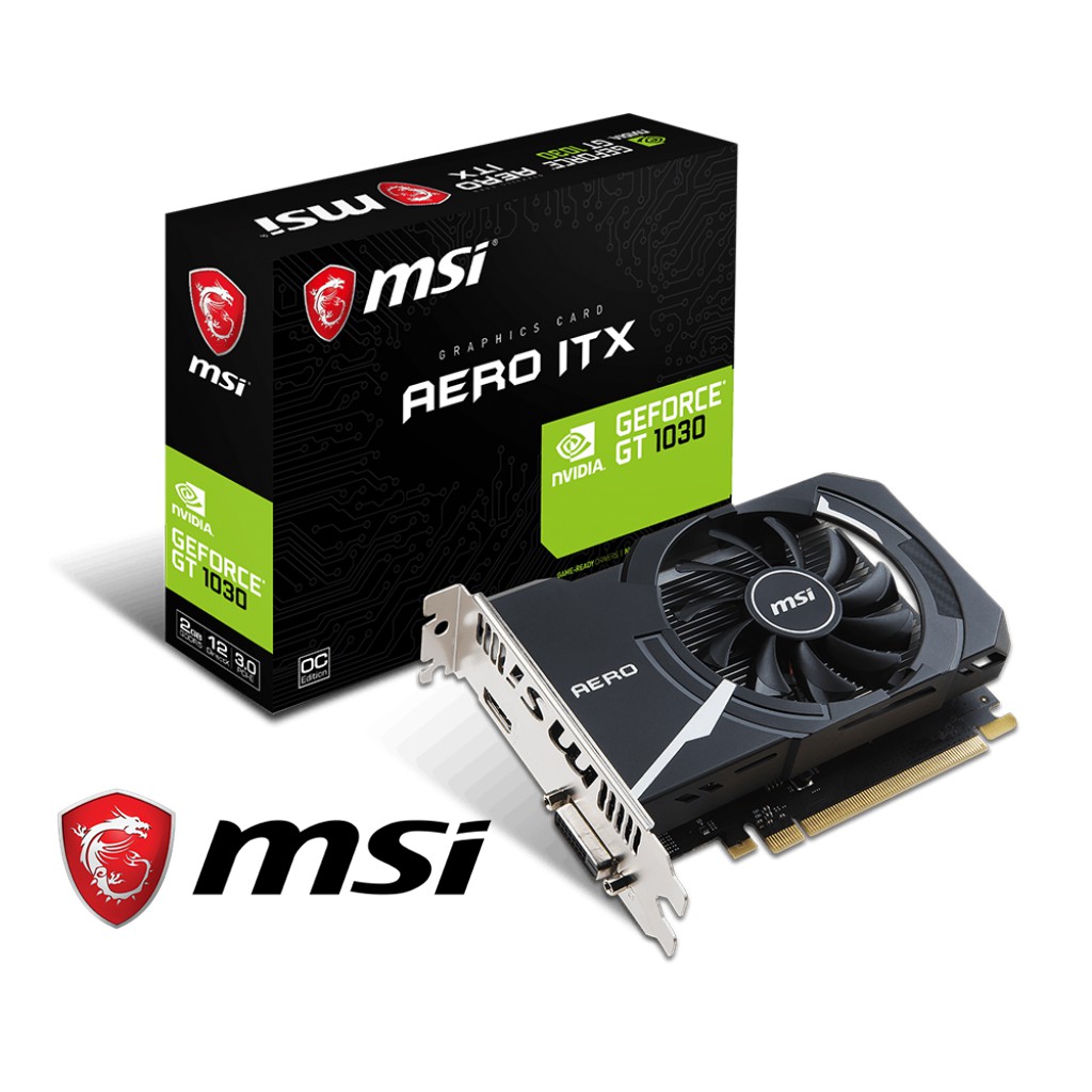 MSI GT 1030 AERO ITX 2G GDDR5 OC GRAPHIC CARD Shopee