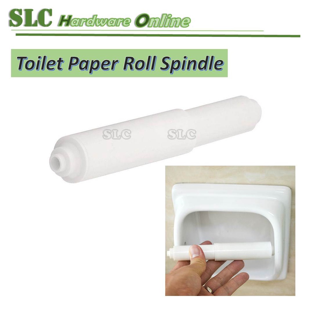 Replacement Toilet Paper Holder Rod Roll Spindle with Spring / Stretchable (White) Shopee Malaysia