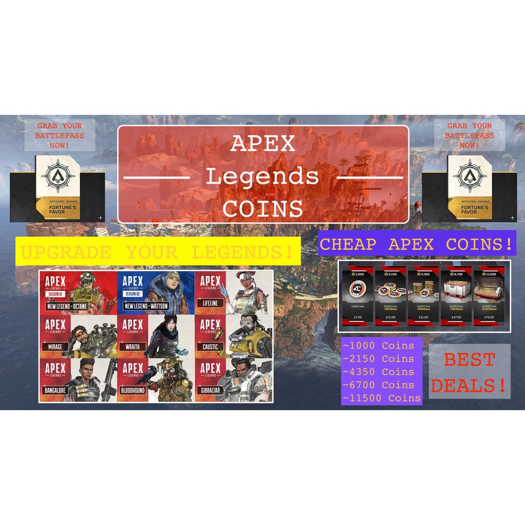 APEX Legends ORIGIN Gift Card Digital Codes [100021504350670011500
