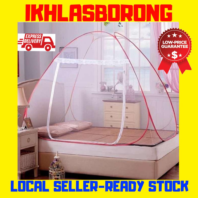 Mosquito Net Foldable Self Standing / Kelambu Nyamuk MALAYSIA READY