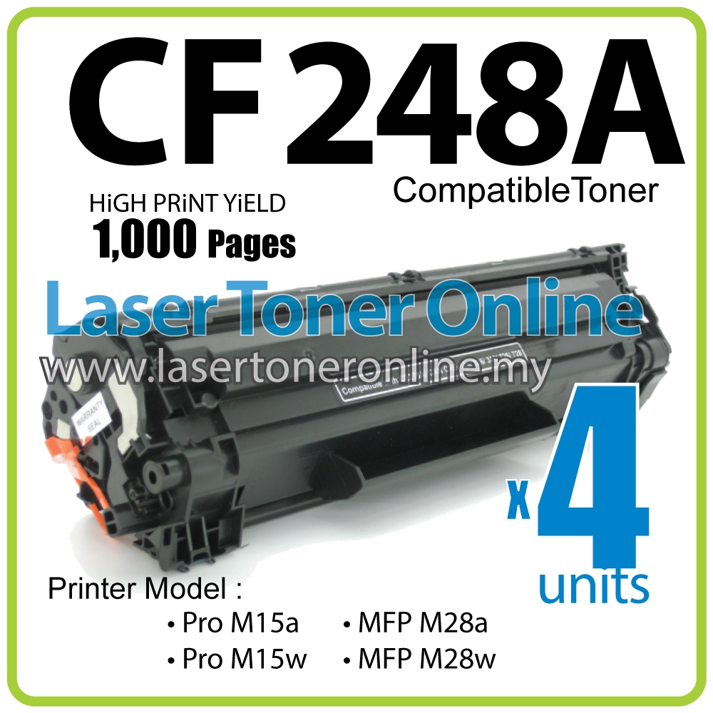 4x CF248A 48A HP48A Compatible for HP Laserjet Pro M15A M15w M 15A 15W