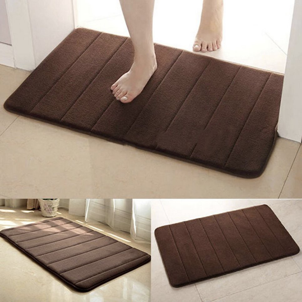 Memory Foam Bath Pad Bathroom Water Absorbent Nonslip Mats Shower