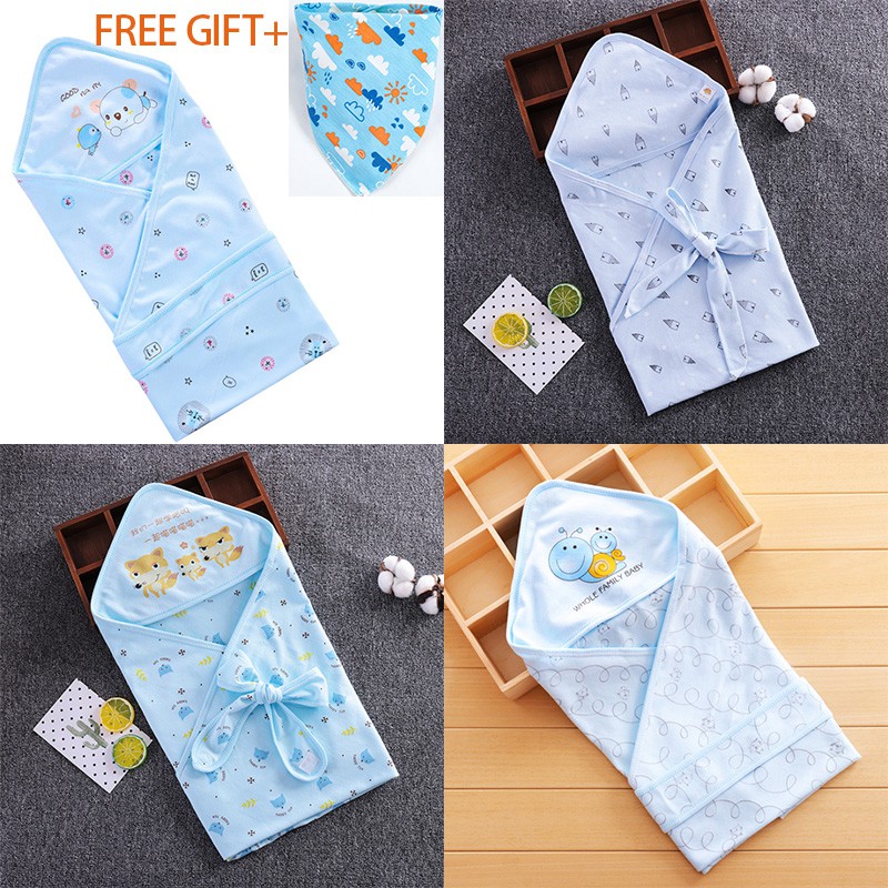 🔥🔥2021 Newborn Swaddle Napkin Muslim Baby Swaddle Cotton Blanket Bedung
