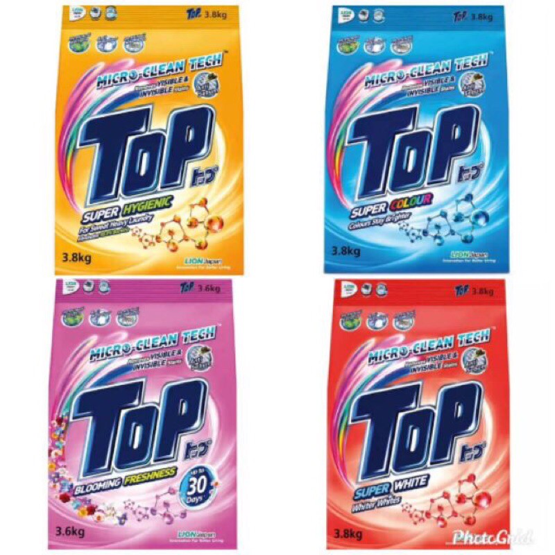 TOP DETERGENT POWDER 3.8KG Shopee Malaysia