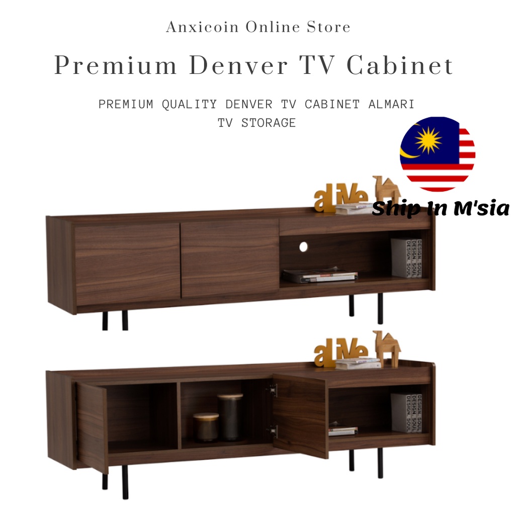 AC DENVER TV 6FT 6 Feet TV TV Rack TV Console Table