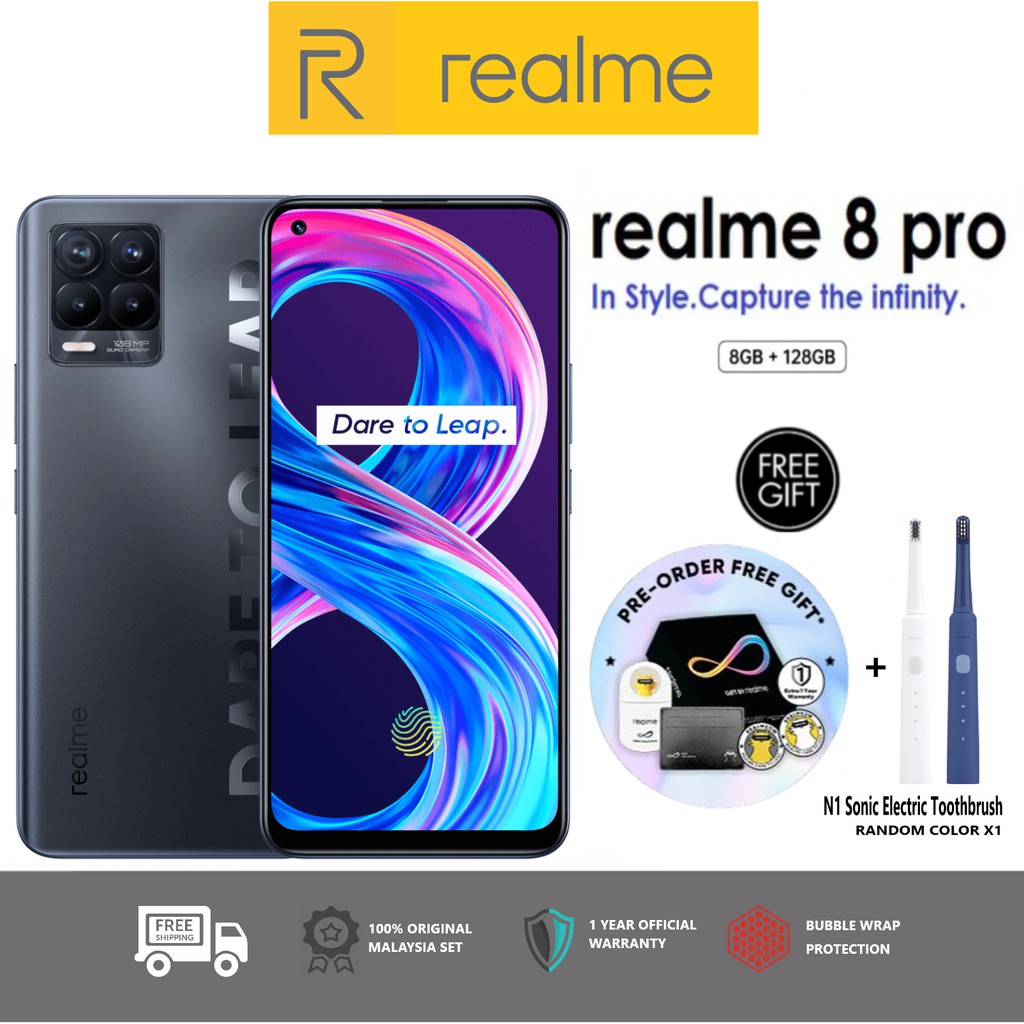 Realme 8 Pro (8GB RAM + 128GB ROM) Original Realme Product 1 YEAR