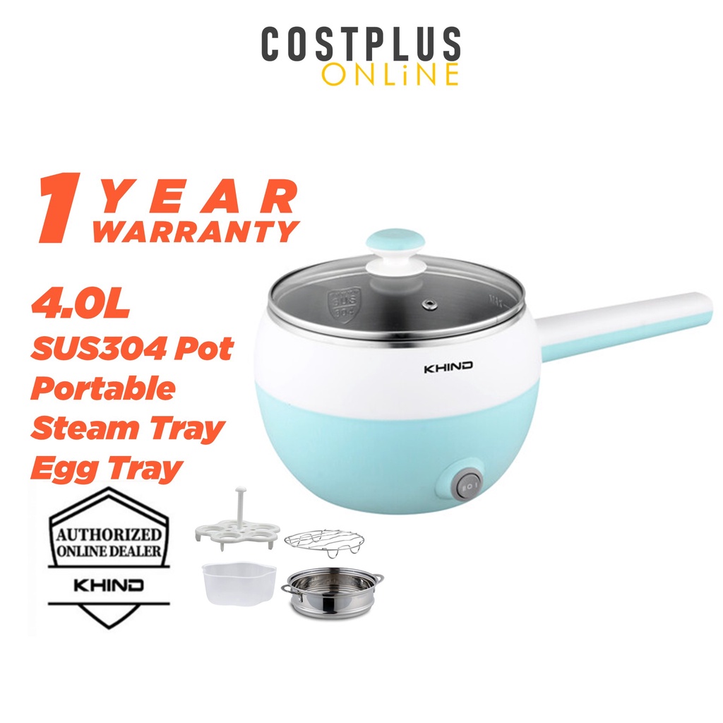 Khind Mini Multi Cooker 1.2L MC120 / MC12S Stainless Steel with Rice