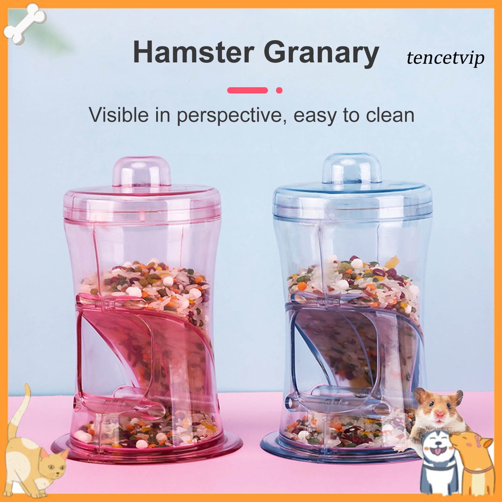 [Vip] Pet Food Dispenser Transparent Antiinverted Easy to Clean