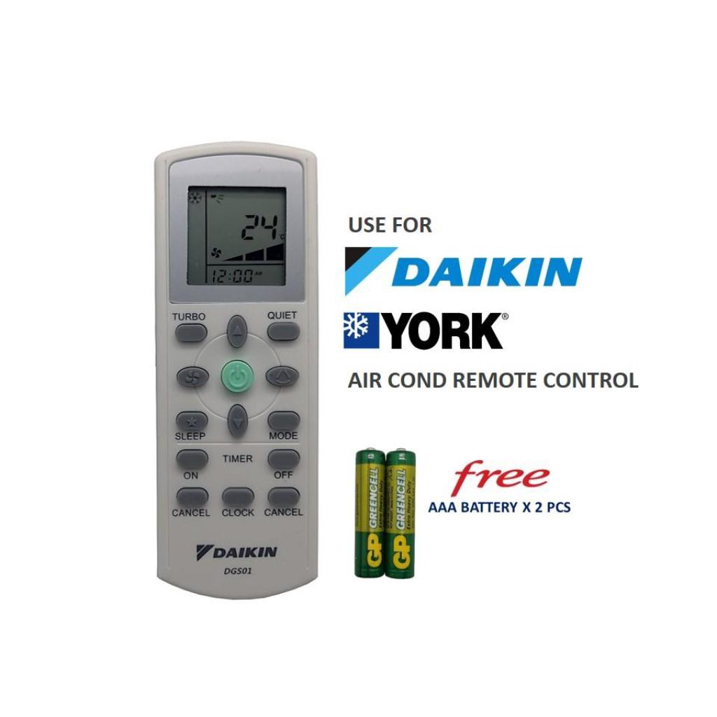 Daikin York Air Cond Air Conditioner Remote Controlaikin York Air Cond