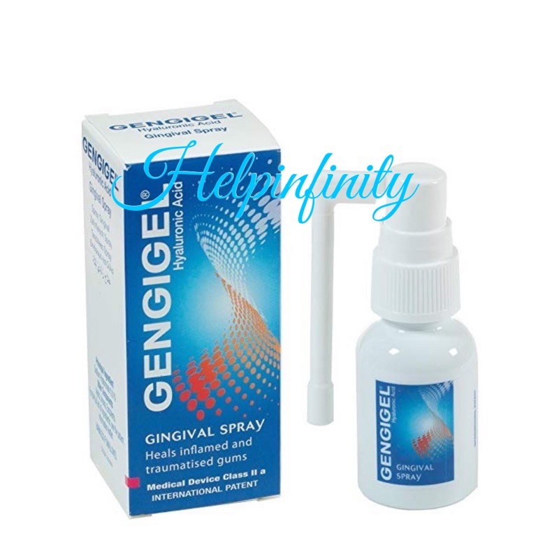 Gengigel Hyaluronic Acid Gengival Spray 20ml to Relieve Sore Gums Mouth