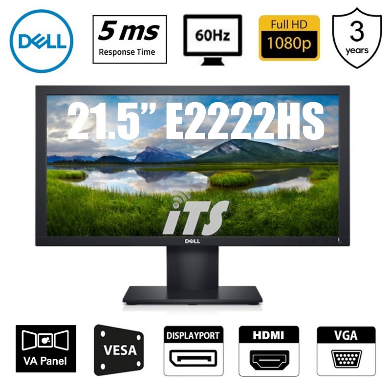 Dell 21.5" E2222H / E2222HS LED Monitor (Display Port/VGA/HDMI