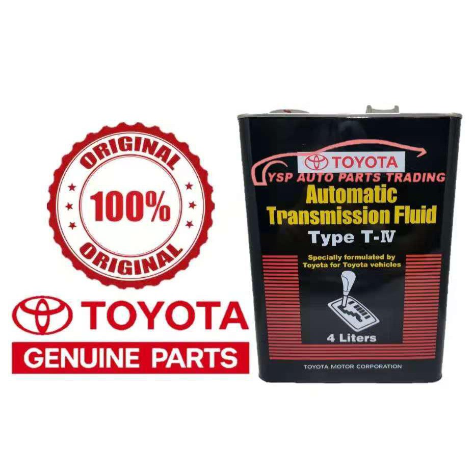 (100 Original) Toyota Automatic Transmission Fluid Type 4 IV 4 Litre