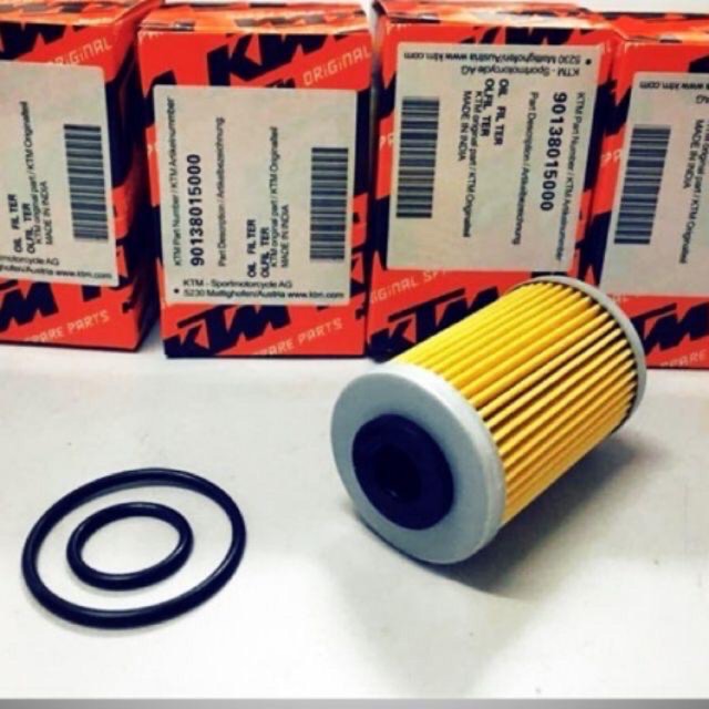 OIL FILTER ORI KTM DUKE 200 250 390 PULSAR MODENAS RS NS 200 DOMINAR 400 with O RING Shopee