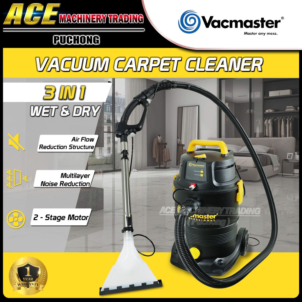 VACMASTER 3 IN 1 Industrial Carpet Cleaner [ VK1320SIWR ] 20L