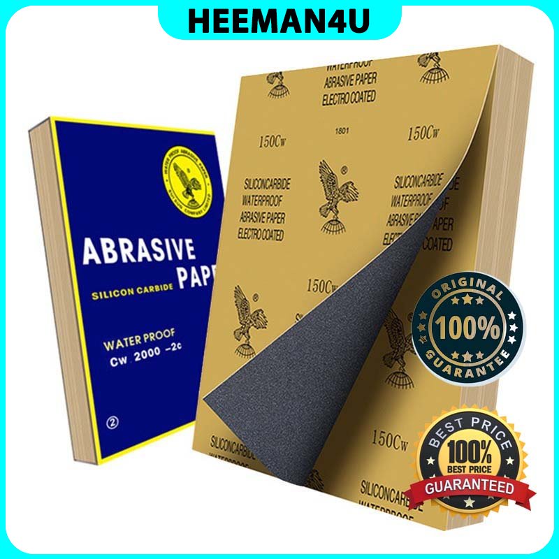 Heeman4u Eagle Brand Wet Dry Sand Paper Waterproof Abrasive Sandpaper