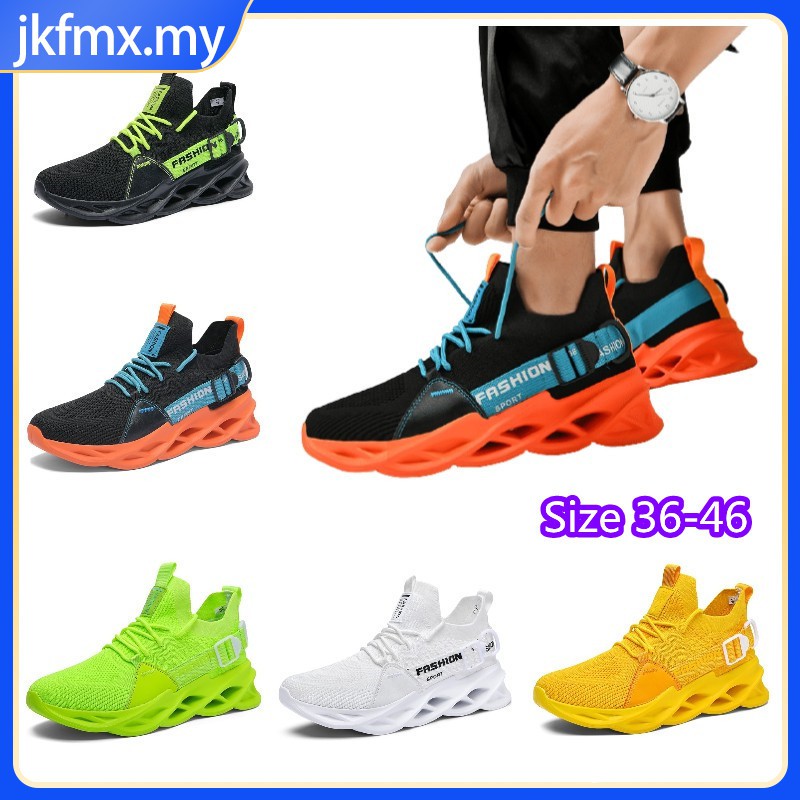 Korean Style Couple Sport Shoes Plus Size Borong Kasut Perempuan Ready