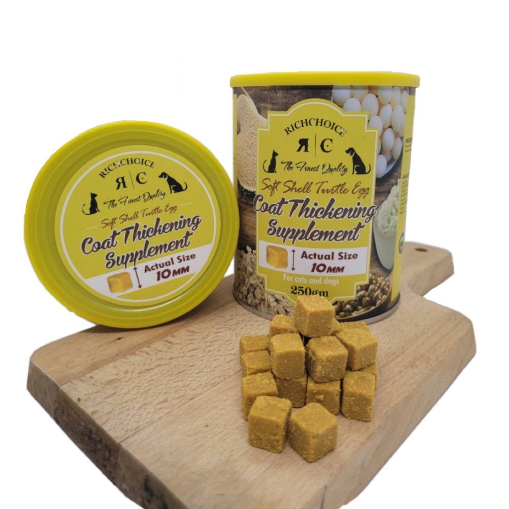Rich Choice Coat Thickening Supplement 250gm (Soft Shell Turtle Egg) For Cats & Dogs Shopee