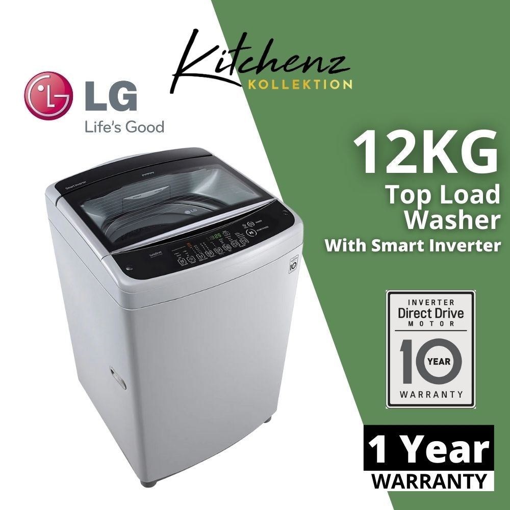 LG Washing Machine 12kg Top Load Washer with Smart Inverter T2312VSAM