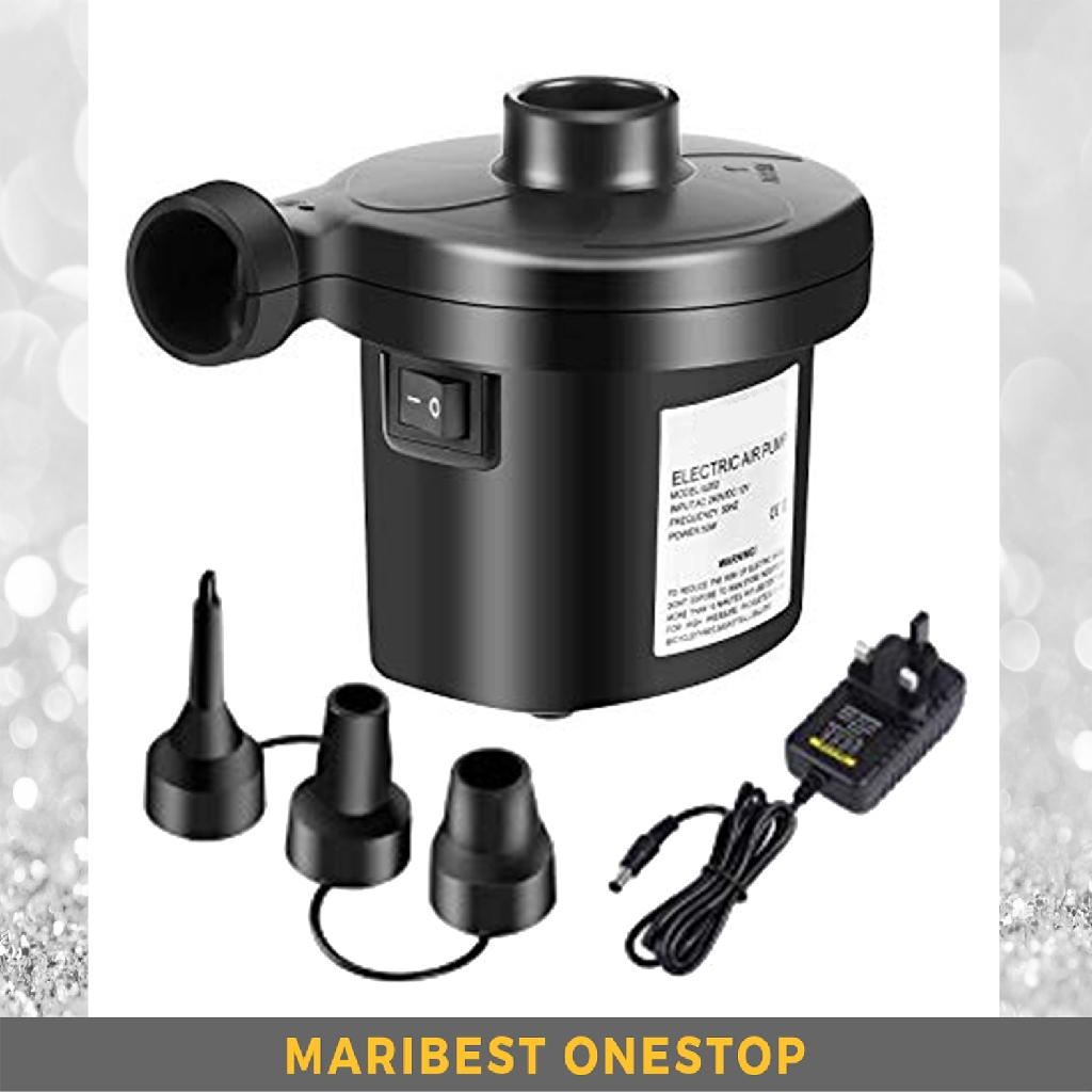 HT196 PORTABLE AC ELECTRIC AIR INFLATION PUMP INFLATE DEFLATE FOR POOL