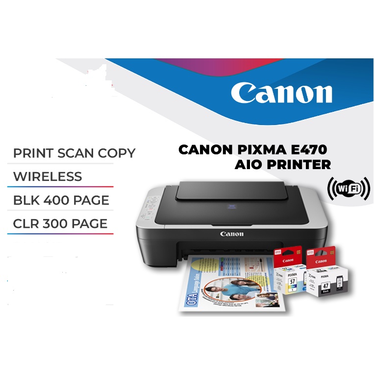 PRINTER CANON E470 ALL IN ONE WIFI Shopee Malaysia