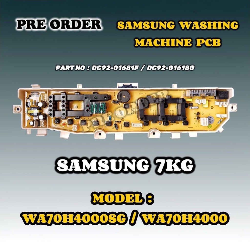 WA70H4000 WA70H4000SG SAMSUNG WASHING MACHINE PCB BOARD CONTROL BOARD