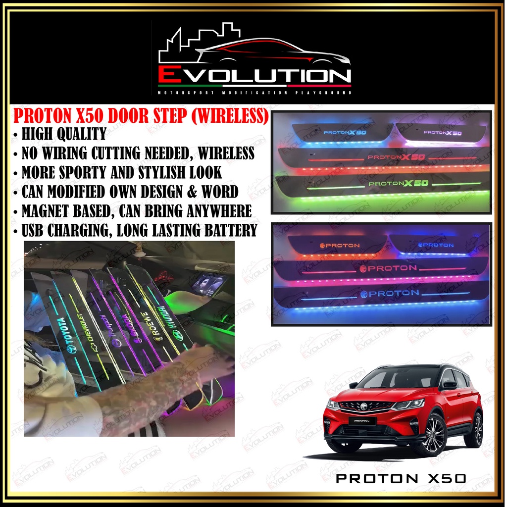 [CAN CUSTOMIZE] PROTON X50 DOOR STEP LIGHT DOOR STEP LED