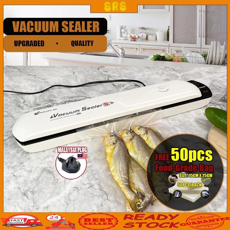 🔥Free 50pcs Bag🔥UPGRADED Vacuum Sealer Mesin Pengedap Vakum Commercial