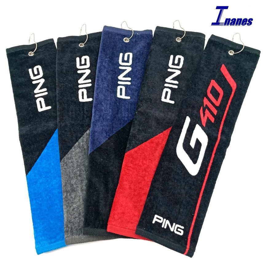 Golf Multipurpose PING Towel Tri Fold 41x53cm Shopee