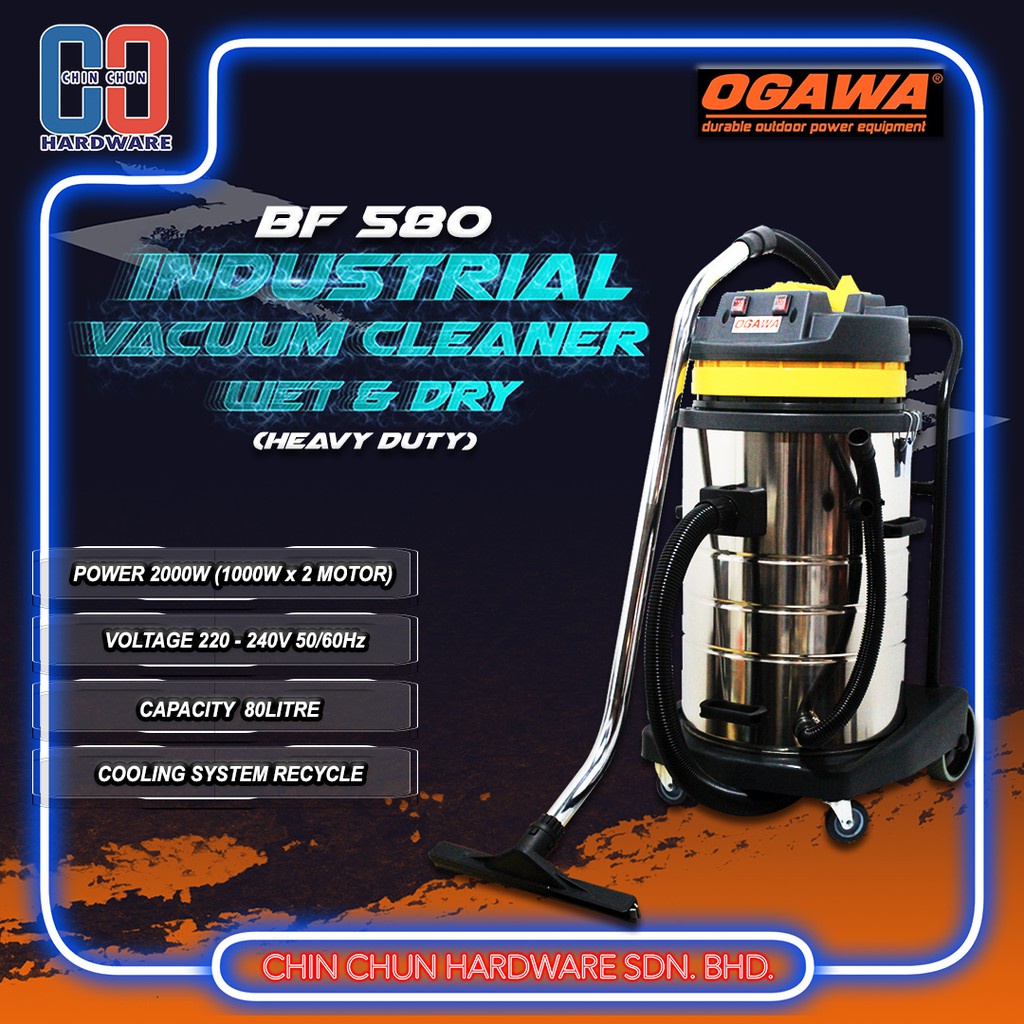 OGAWA BF580BF580 VACUUM CLEANERINDUSTRIAL WET & DRY VACUUM CLEANER