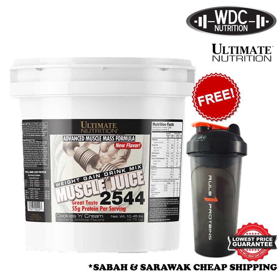 Ultimate Nutrition Muscle Juice 2544 (10.45lbs) Mass Gainer, Weight