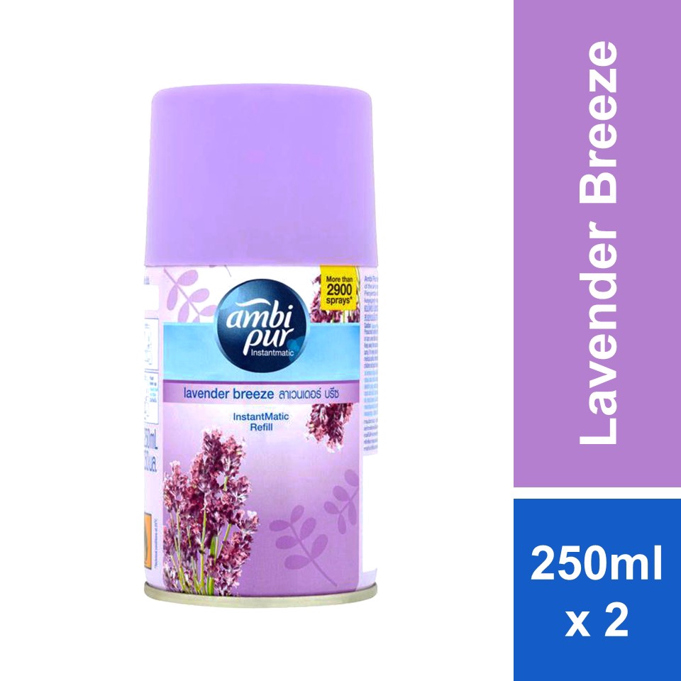 Ambi Pur InstantMatic Spray Refill Lavender Breeze 250ml x 2s