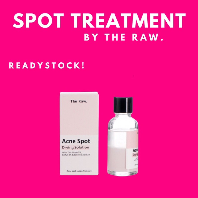 THE RAW SKIN Acne Spot Drying Solution 30ml Shopee Malaysia