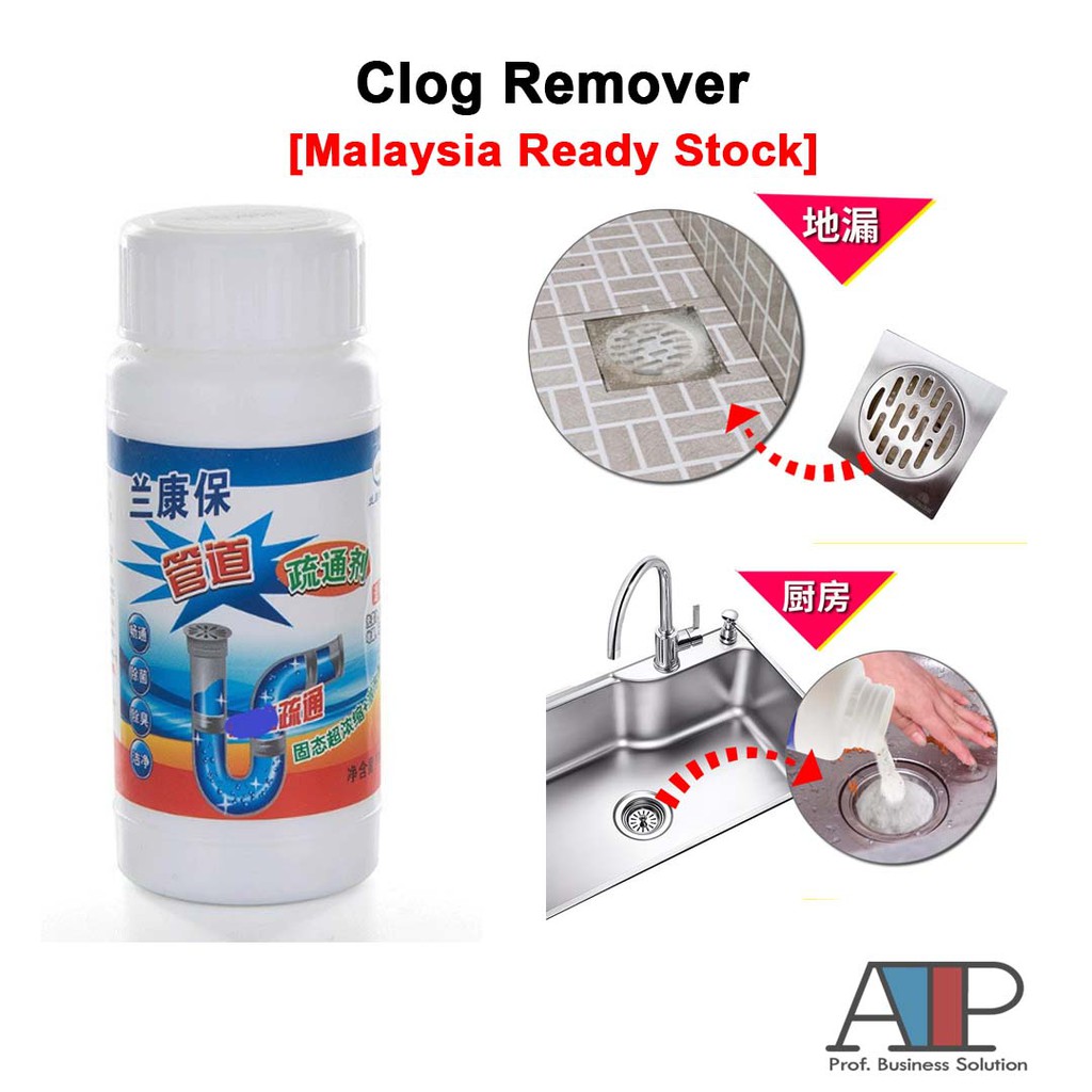 Clog Remover Drain Pipe Basin Cleaner Clogged Drainage Remover Powder